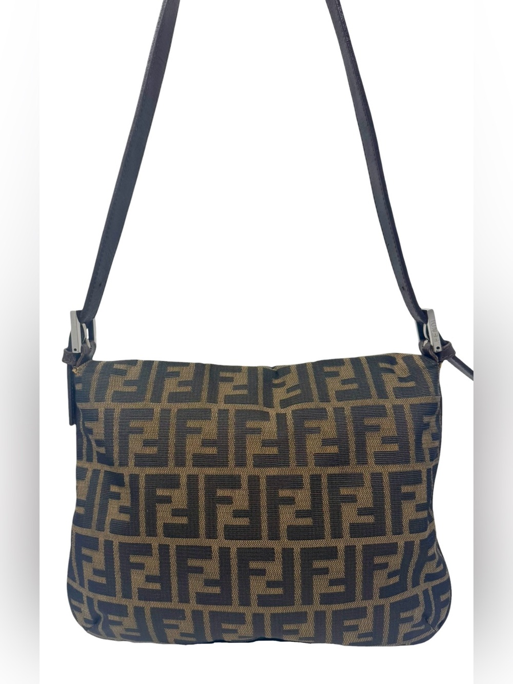โจ๐๏ธ Fendi Zucca Canvas Shoulder Bag - Picture 2 of 8